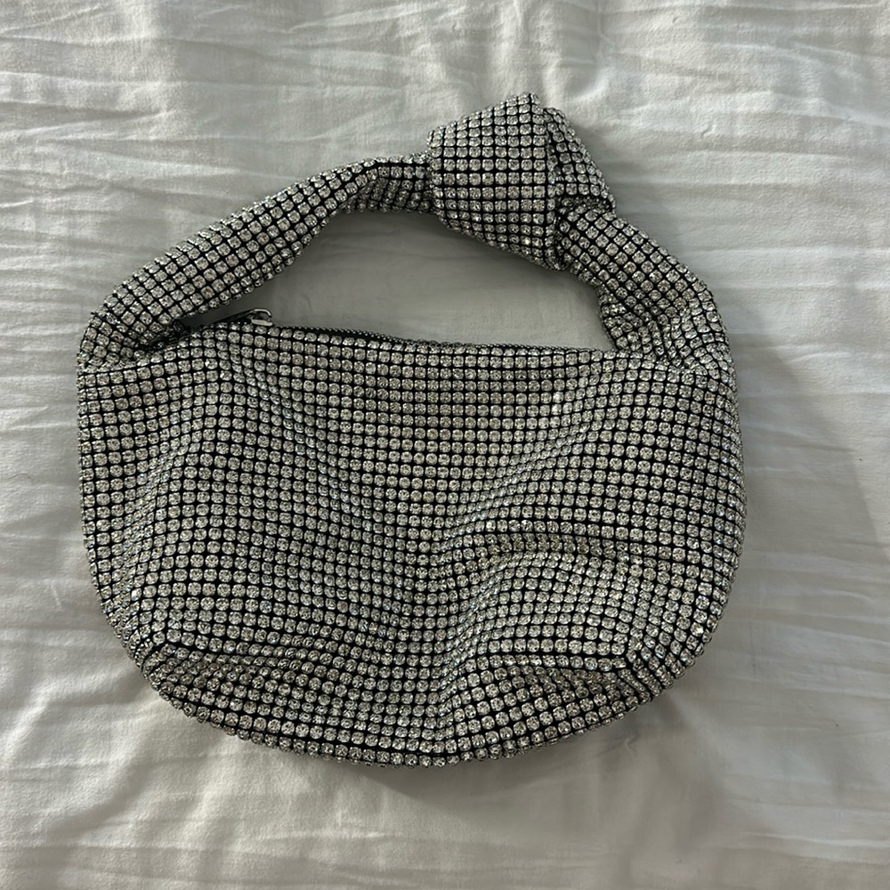 silver pretty little thing purse